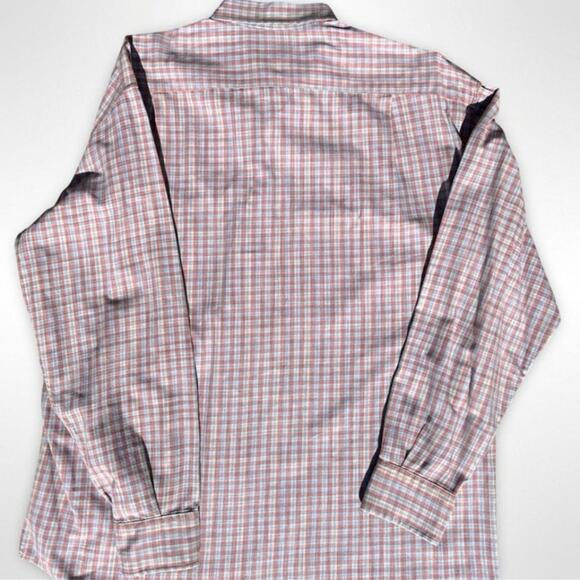 Harrods Island 5608 Mens Large Multi Brushed Cotton‎ Plaid Button Down Preppy - Picture 2 of 5